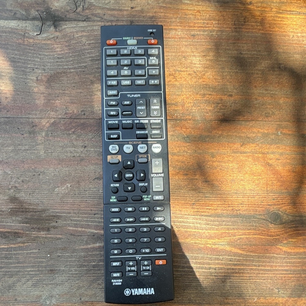 Yamaha RAV494 (ZF30350) Wireless AV Receiver Remote Control, Black